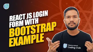React JS Login Form with bootstrap Example Coding Monks