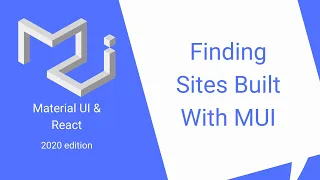 React Material UI Finding sites built with MUI and using them as inspiration examples
