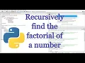 Recursively find the factorial of a natural number PYTHON