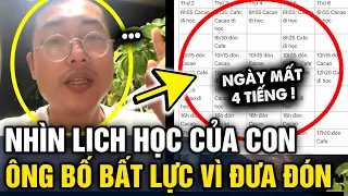 Vừa mới KHAI GIẢNG, ông bố BẤT LỰC vì một ngày chỉ ĂN RỒI ĐƯA ĐÓN CON đi học | Tin 3 Phút