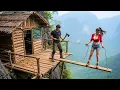 Download Lagu 10.000 HOURS Survival Alone and Build a Wood,  Bamboo and Stone Bushcraft  Shelter