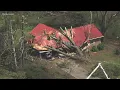Possible tornado damage in Bartow County
