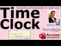 Create a Time Clock Form in Microsoft Access Clock In and Out using Buttons Prevent Manual Entry