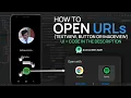 How to open URLs using Intent in Android Studio 2021 TextView ImageView Button CODE PROVIDED