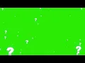 question mark green screen for edit chroma key