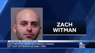 Zach Witman granted parole after 15 years in prison