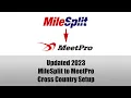 MileSplit to MeetPro - Cross Country Setup