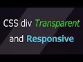 create a transparent div box using css responsive container tutorial web zone