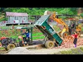 Download Lagu Use Truck To Transport Building Materials: Red Bricks, Sand over Muddy Roads to Ly Phuc Vy's House