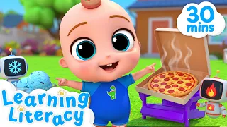 Baby John Learns Hot and Cold! ☀️❄️ | Little Angel Kids Songs