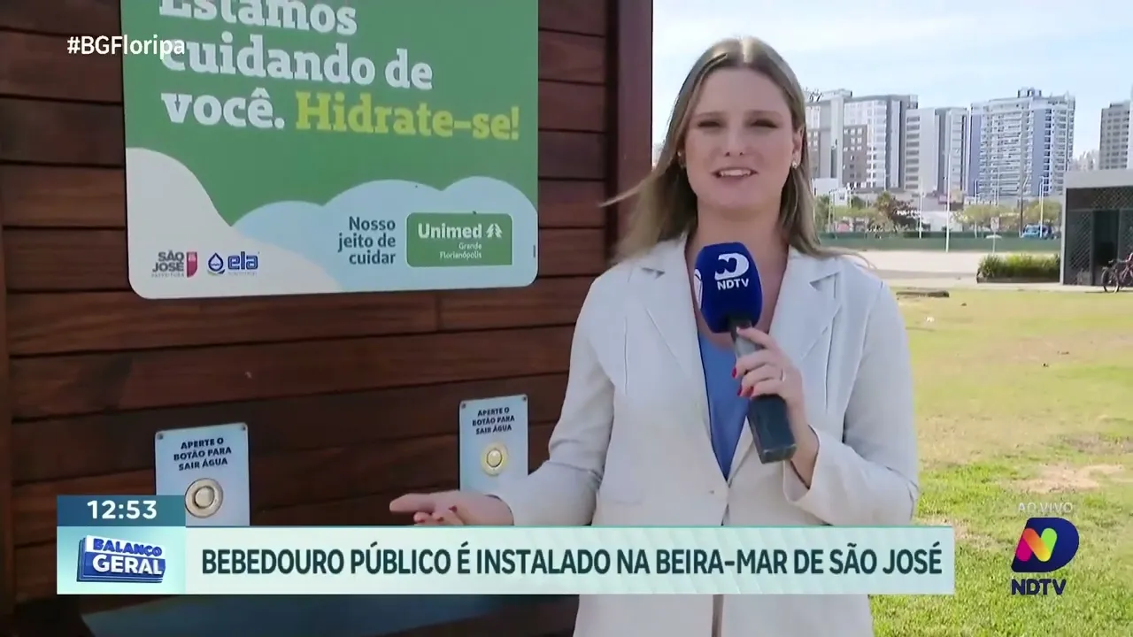 Bebedouro público e para pets é instalado na Beira-Mar de São José