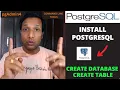How to install PostgreSQL pgAdmin4 in Windows 11 Create database table using psql command line