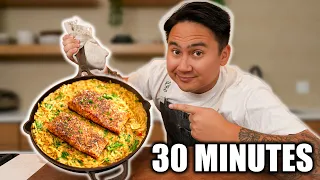 The Easiest Salmon Dinner, All in One Pan
