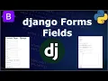Django Forms Fields Django Tutorial