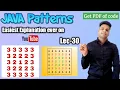 Complex Numbers Pattern program in java Concentric Square number pattern