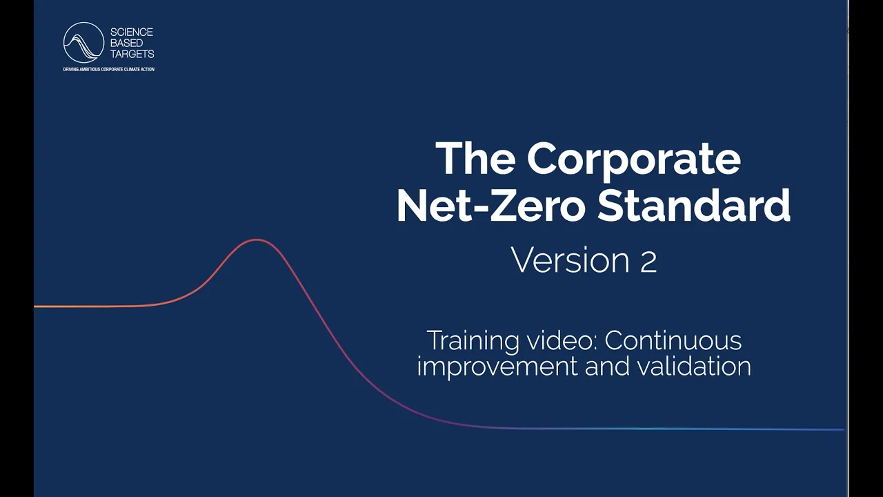 Training video: Continuous improvement and validation