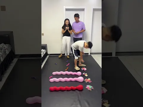Family Balloon Stomp Challenge #Funny #Comedy #Fun #FunnyShorts #FunnyFails #FunnyGames