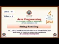 JAVA UNIT 5 STRINGS 1