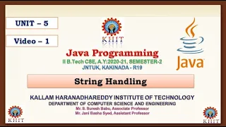 JAVA UNIT 5 STRINGS 1