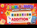 Jumbled Math Words Challenge Can You Unscramble All Cher Jhoy