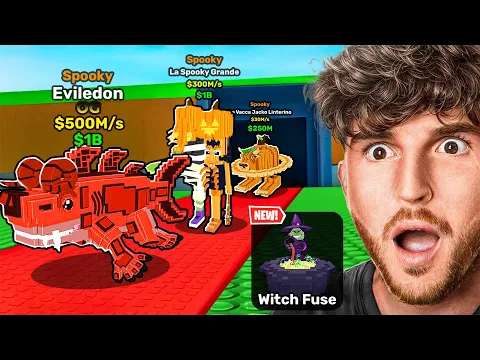 Video Thumbnail: New SPOOKY UPDATE + WITCH'S FUSE in Steal a Brainrot!