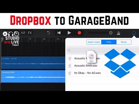 Download MP3 How to import audio from Dropbox to GarageBand iOS (iPhone/iPad)