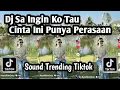Download Lagu DJ SA INGIN KO TAU CINTA INI PUNYA PERASAAN SOUND VIRAL TIKTOK TERBARU YANG KALIAN CARI JEDAG JEDUG
