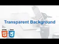 CSS Background Image Transparency Learn HTML CSS For Beginners