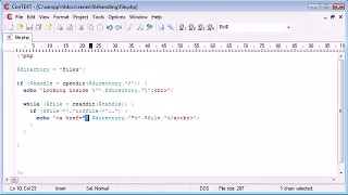 Beginner PHP Tutorial 83 File Handling Listing Files Part 2