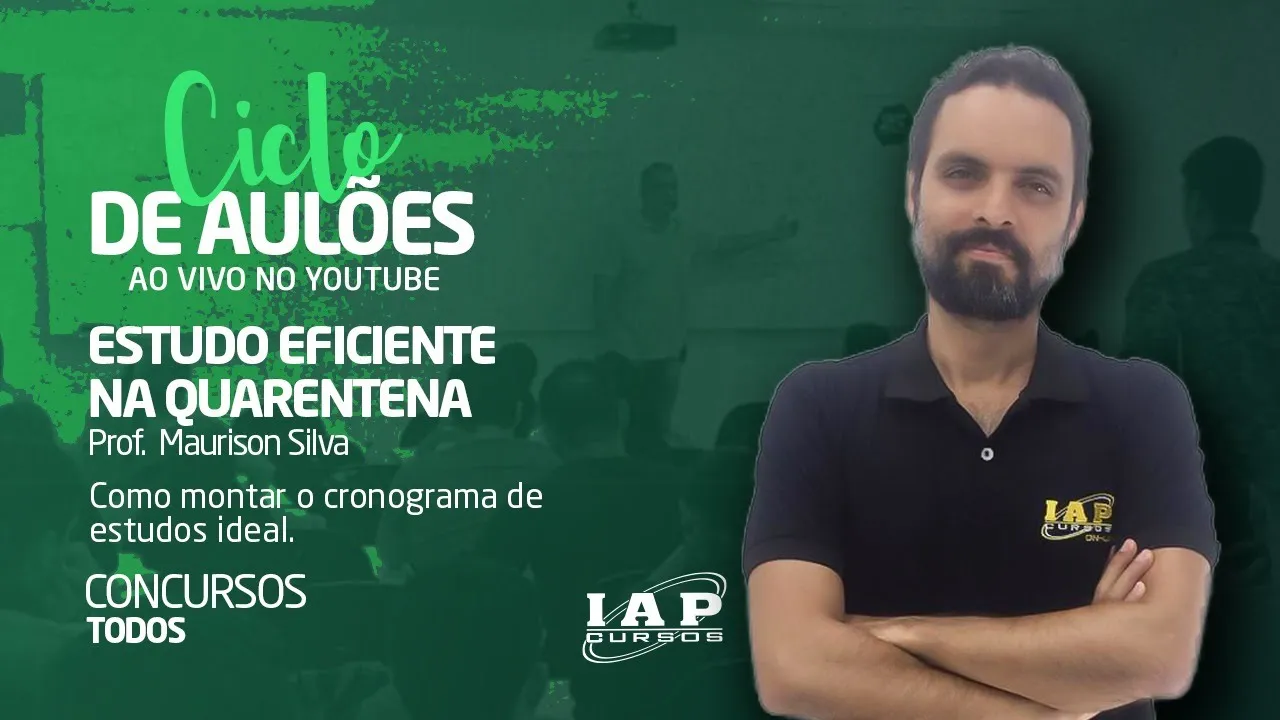 LIVE: COMO MONTAR O CRONOGRAMA DE ESTUDOS IDEAL.