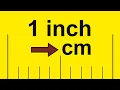 Convert 1 Inch to Centimeters 1 in to cm