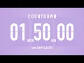 1 Hour 50 Minute Countdown Timer Flip Clock with Bell Alerts