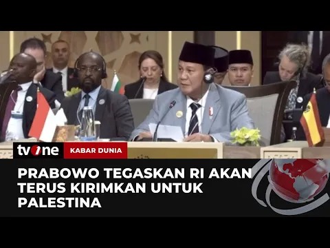 Pidato Prabowo Soal Sikap Dukungan Indonesia Terhadap Palestina