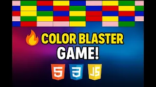 Color Blaster Game Using HTML CSS JavaScript Mini Game Project for Beginners