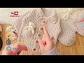 VERY EASY CROCHET BABY CARDIGAN | Teddy Bear Jacket Step-by-Step / Easy Crochet Baby Sweater.