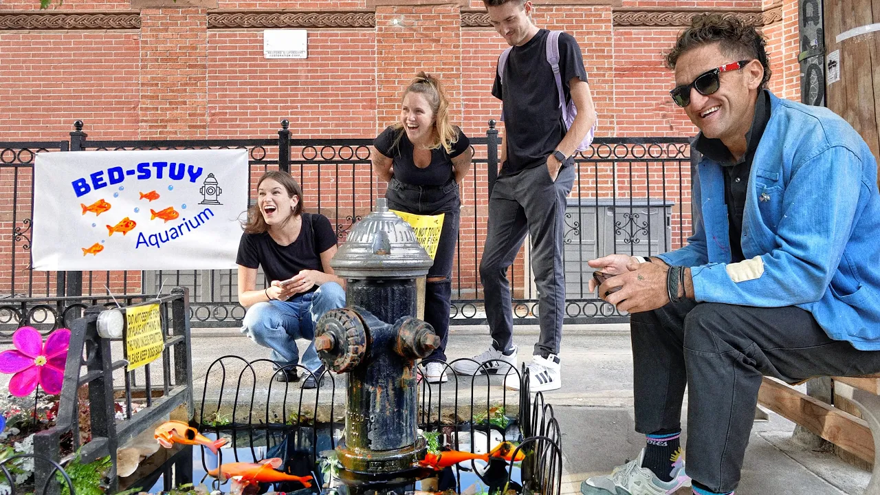 Outline Video New York City's Controversial Fire Hydrant Fish Pond