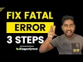 How to Fix WordPress Fatal Errors Critical Error Easily in 2 Steps - BloggerSprout