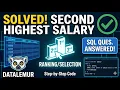 Cracking the Second Highest Salary SQL Interview Question 2 Ways