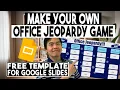 Free Office Jeopardy Google Slides Template for Training or Team Building