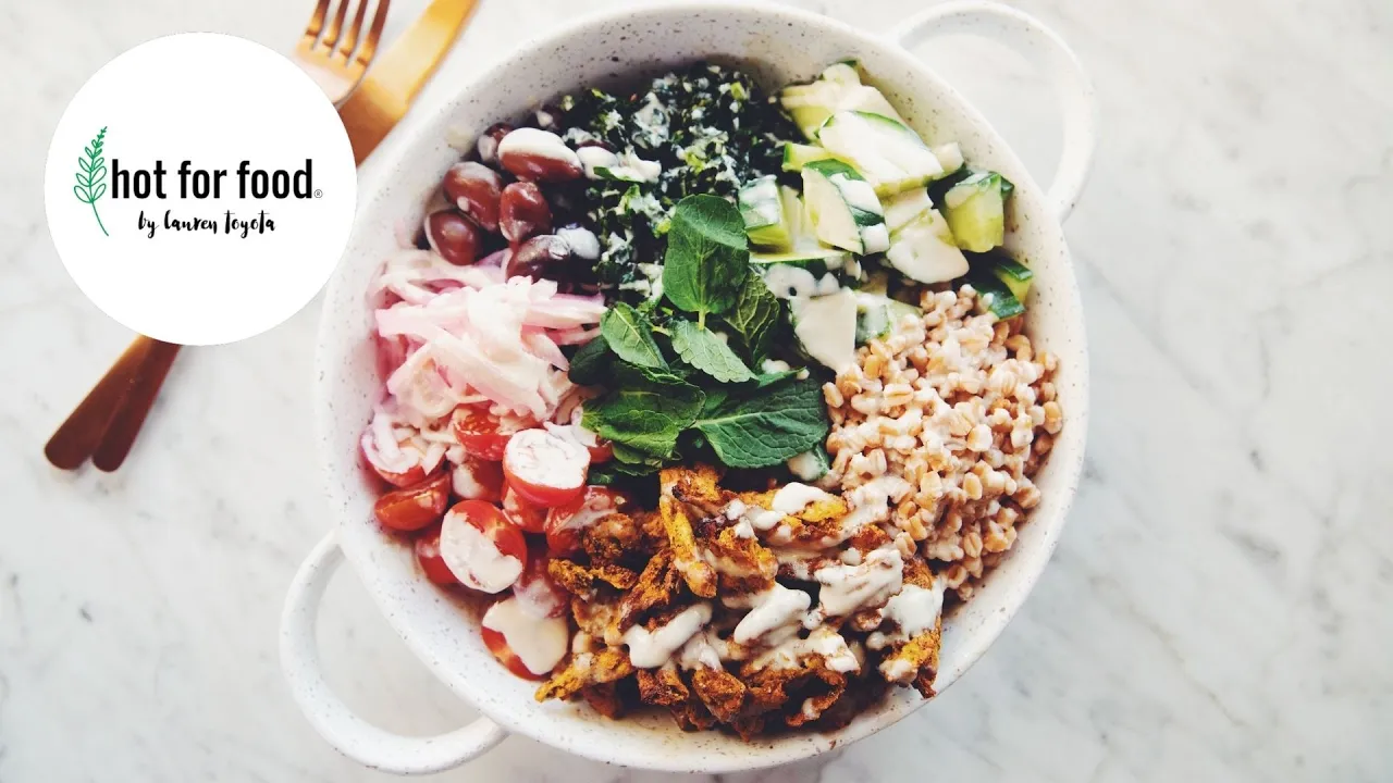 vegan chicken shawarma bowls #Shorts