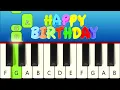 Download Lagu Happy Birthday - Very Easy and Slow Piano tutorial