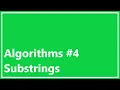Algorithms Substrings Java Solution