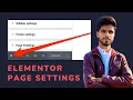 Lecture 14 Elementor Page Settings Inter Level Premium WordPress Course