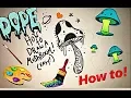 how to draw a mushroom easy