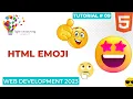 Tutorial How to use HTML EMOJI in website HTML for beginners