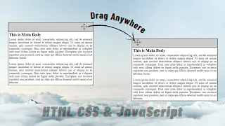 Draggable Element Using HTML CSS and JavaScript Draggable Element Draggable Interaction In HTML