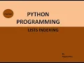 PP - 24 LIST INDEXING IN PYTHON