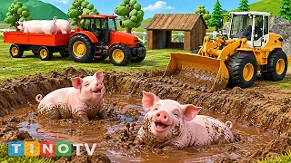 Amazing Animal Rescue Trucks 🚜 Building Animal Safe Shelters Simulation | Construction Compilation