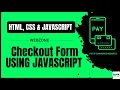 Checkout Form Using HTML CSS JAVASCRIPT For E-Commerce Websites