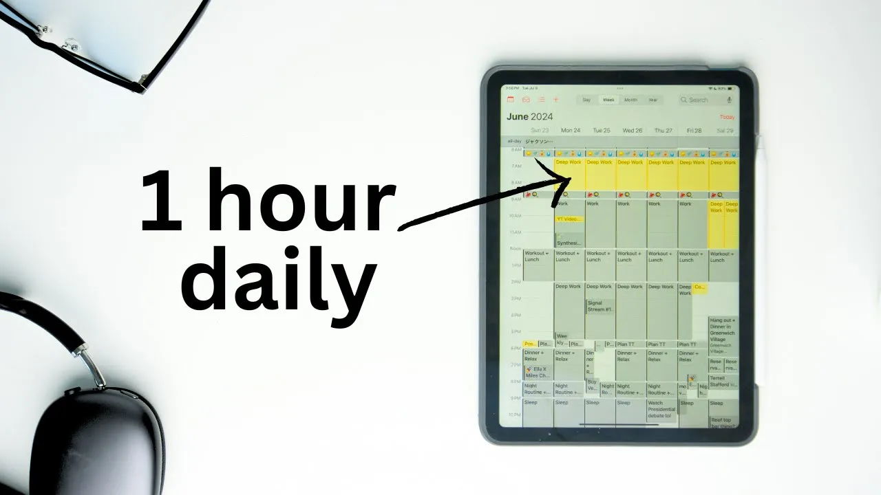 Outline Video Change Your Life In 6 Months (Deep Work Routine)